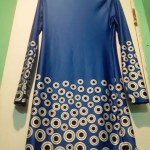 Retro Cobalt Blue Mod Dress; Super cute!!